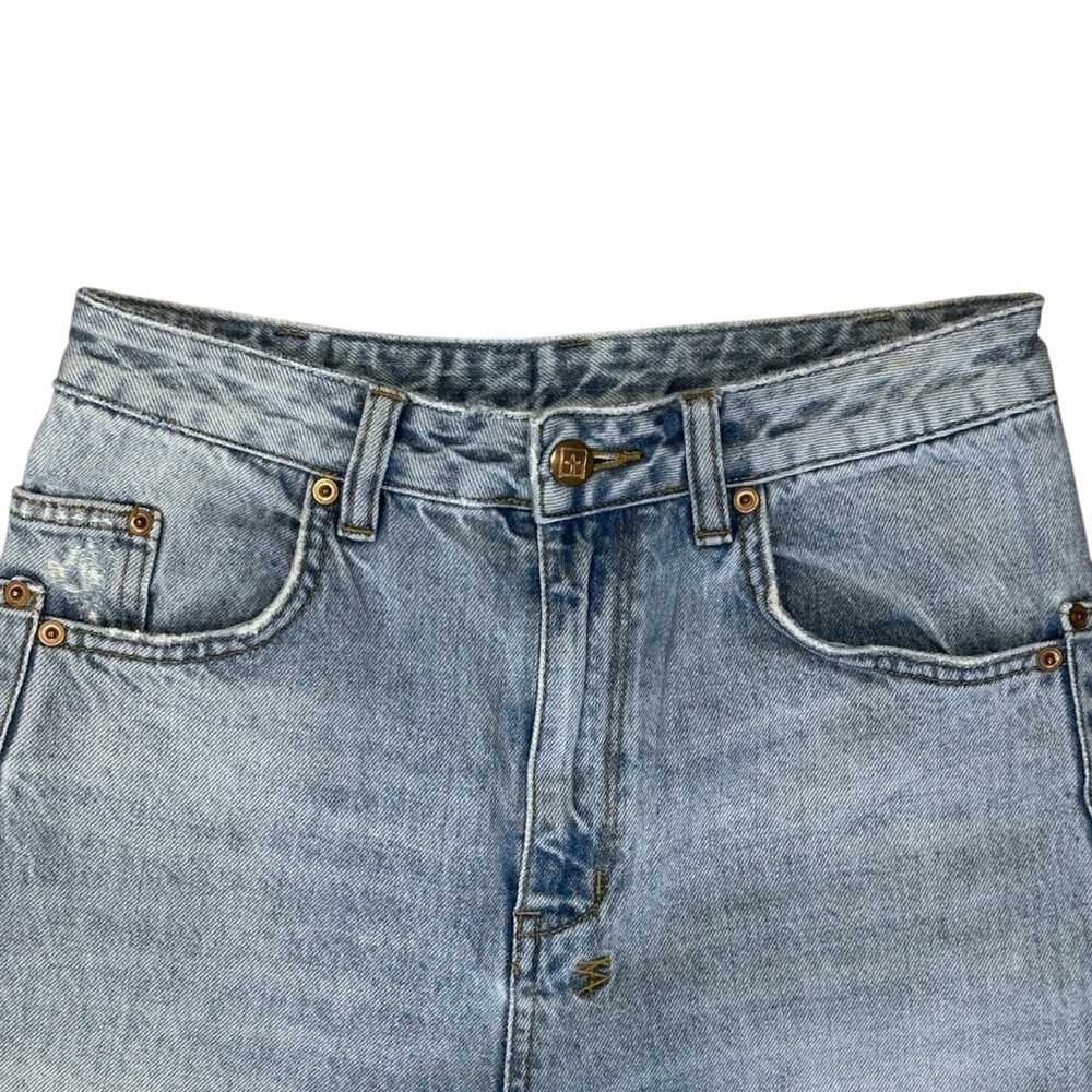Ksubi Split Slit Ankle Flare Crop Jeans in Vintage Blue Women’s 27 $220 - Picture 5 of 6